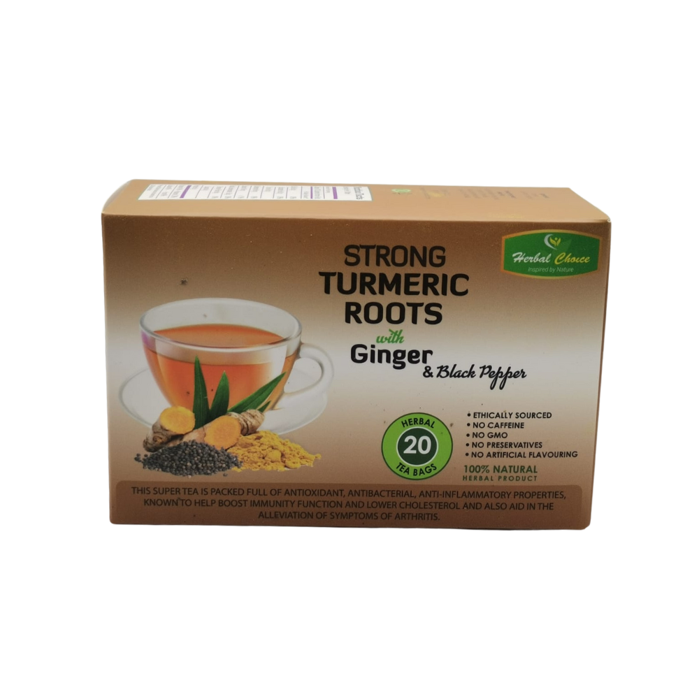 STRONG TURMERIC GINGER WITH BLACK PEPPER TEAS