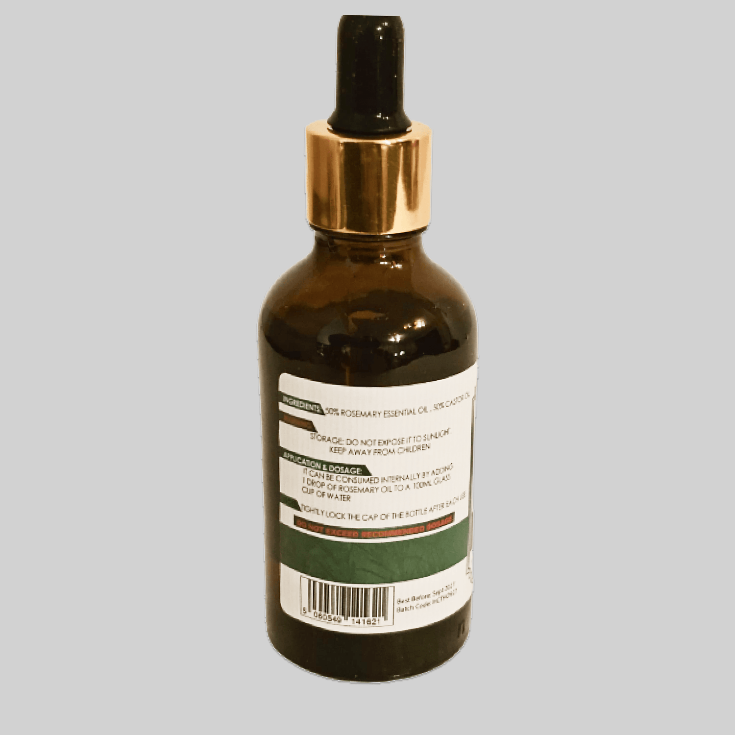 Rosemary and Castor Oil  Blend Bottle