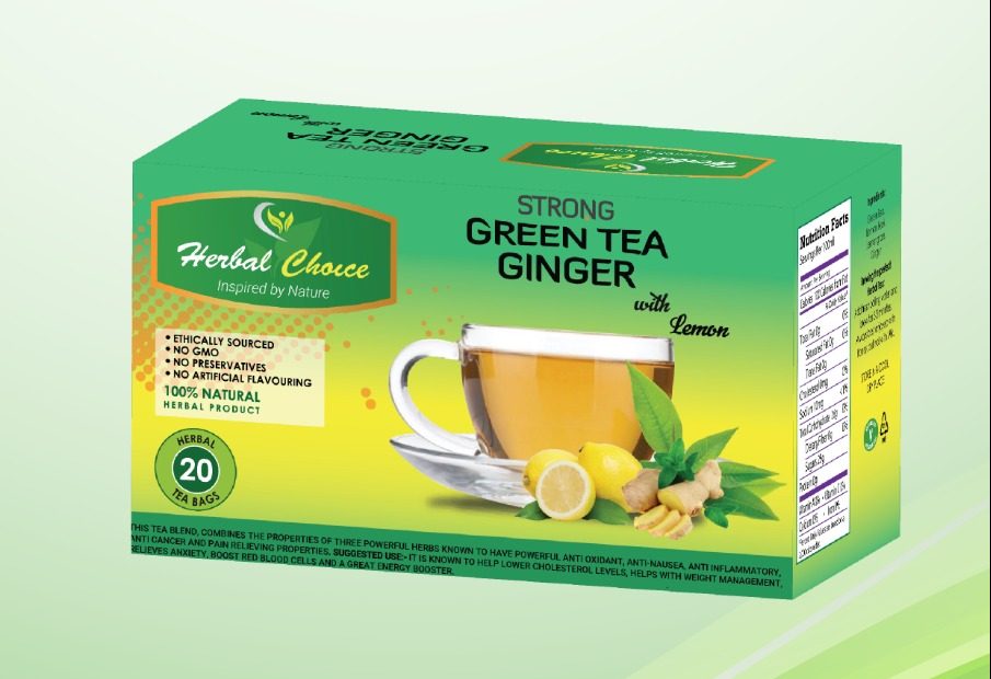 Strong Green Tea Ginger With Lemon