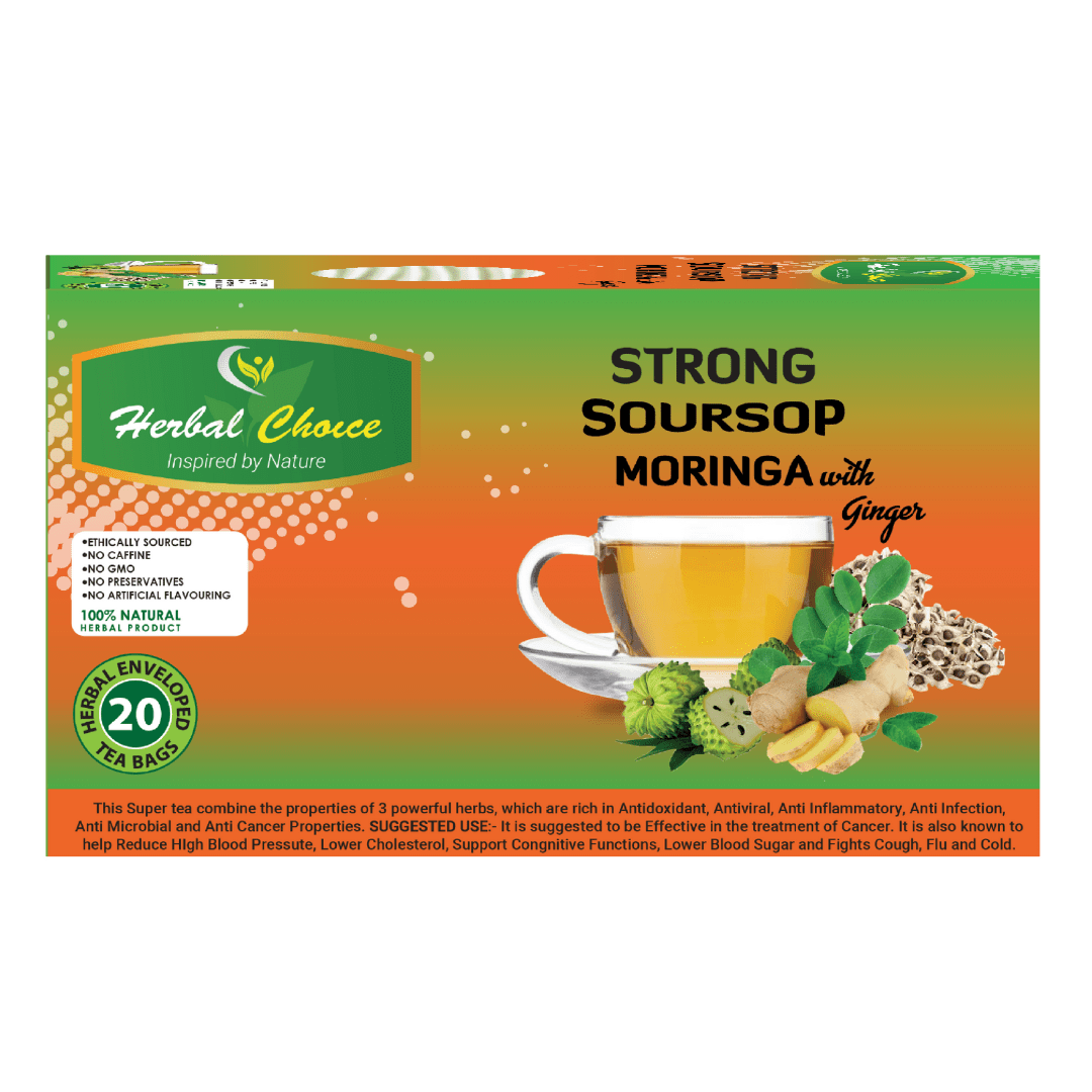 Strong Soursop, Moringa With Ginger Tea