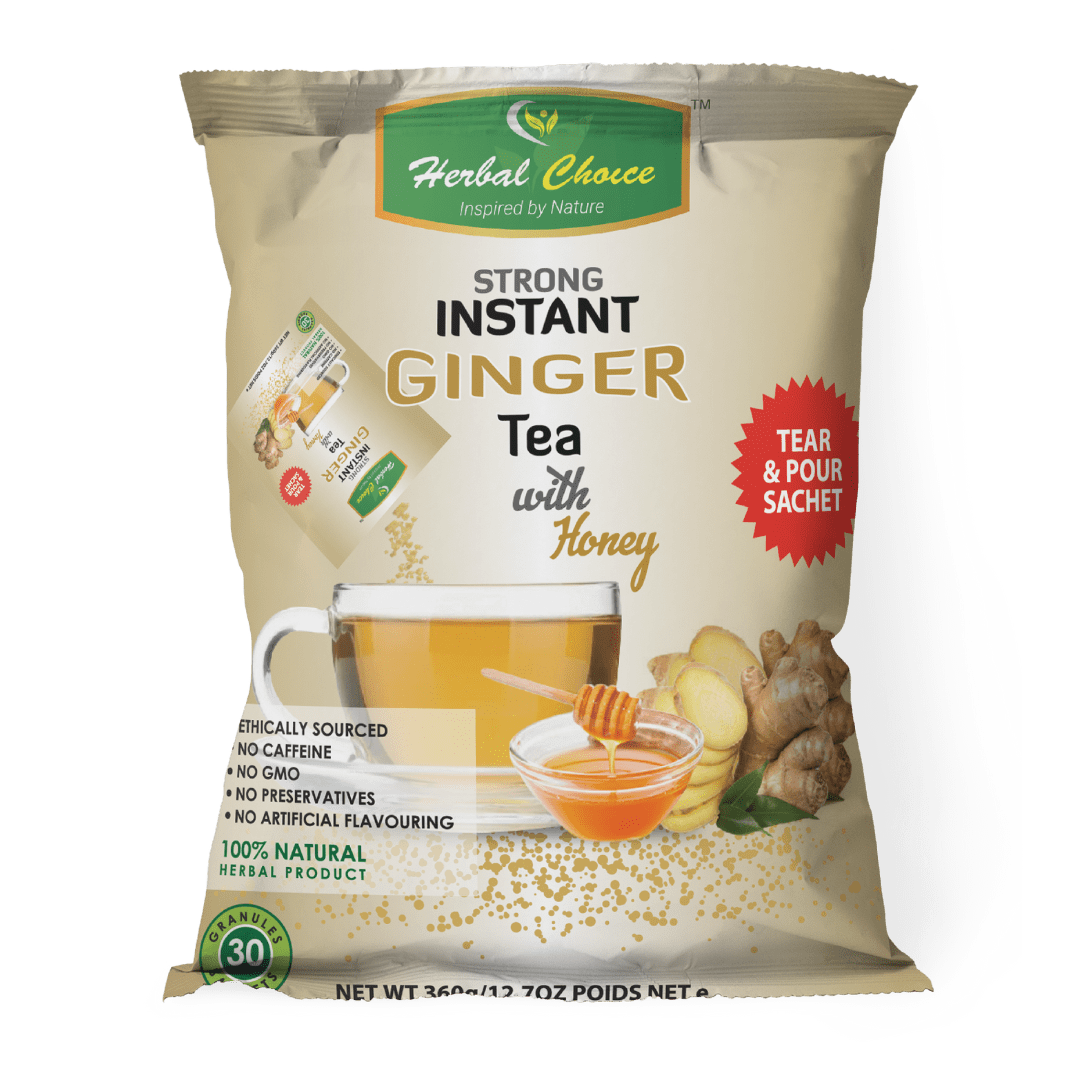 Strong Instant Ginger Tea With Honey Granules