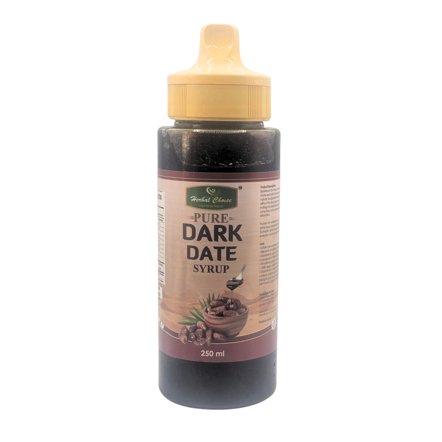 Pure Dark Date Syrup 250ml Natural Sweetener