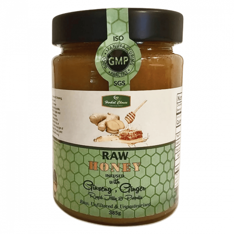 Raw Honey Infused with Ginseng & Ginger