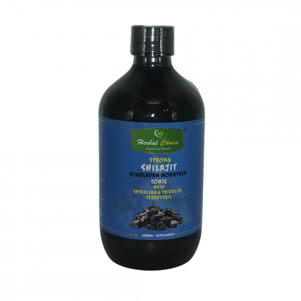 Strong Shilajit Himalayan Mountain Tonic with Spirulina & Tribulus Terrestris – 473ml